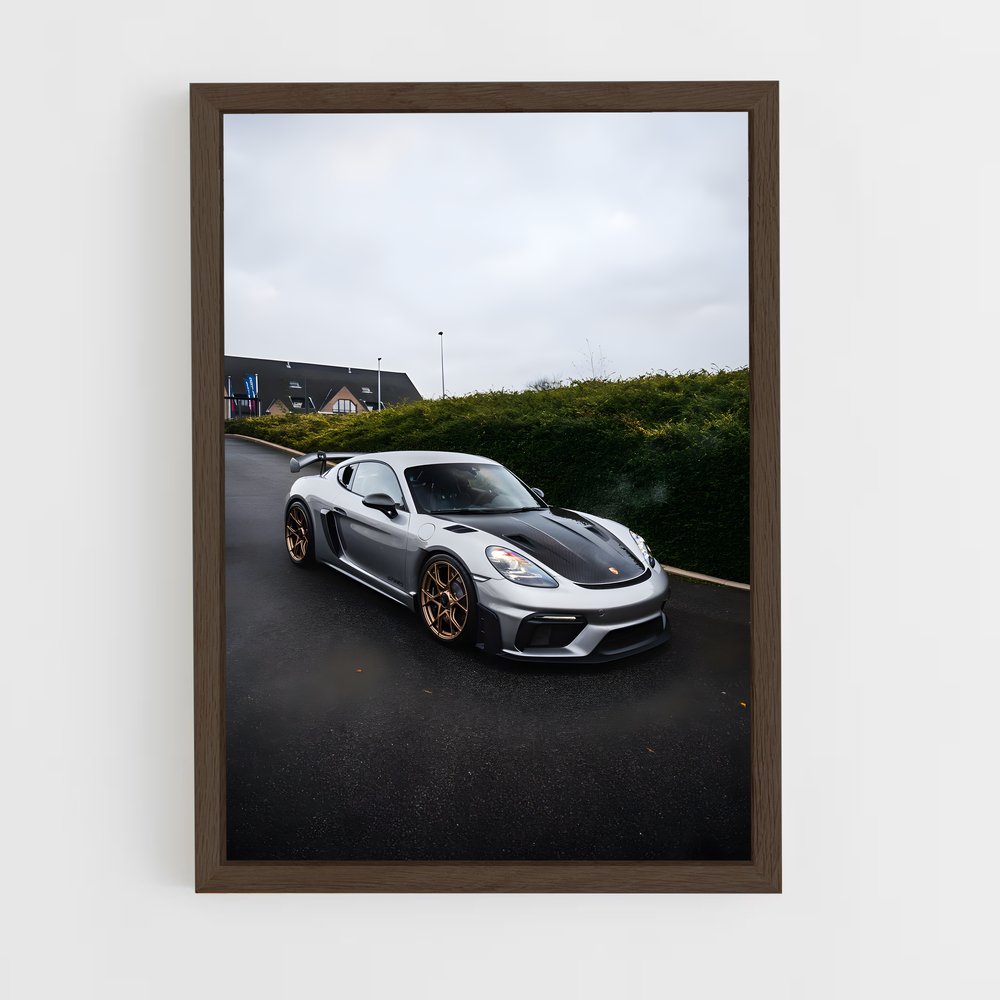 Poster Élégant Cayman GT RS – affiche Porsche (vue 5)